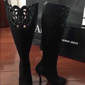 Giorgio Armani suede boots
